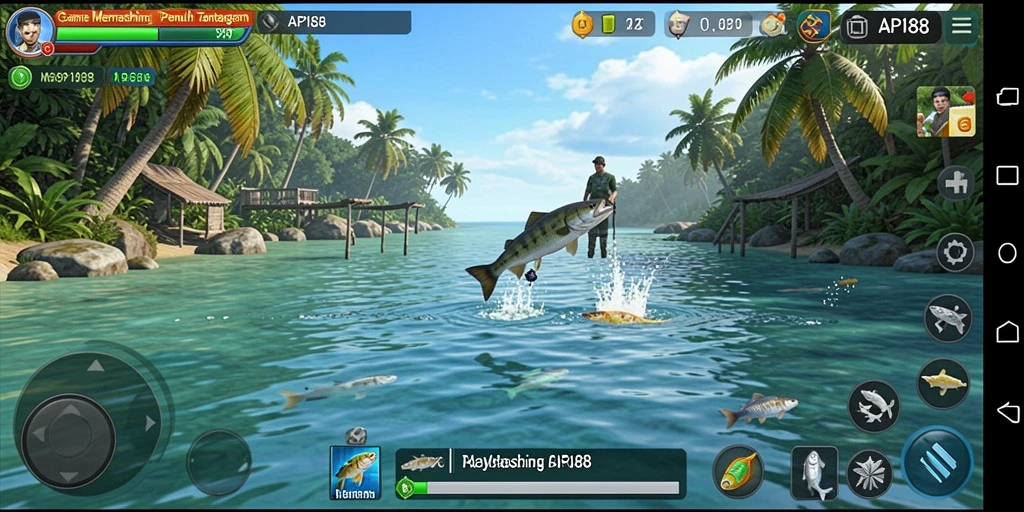 Tangkapan ikan besar di game API88 saat bermain.