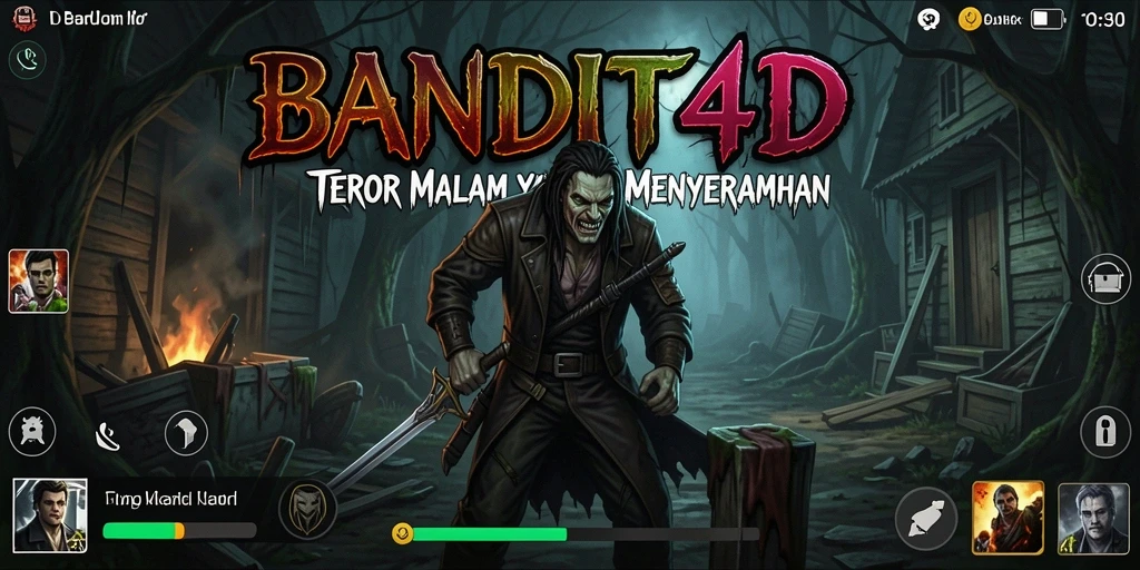 Tampilan gameplay BANDIT4D dengan suasana yang mencekam dan penuh ketegangan.