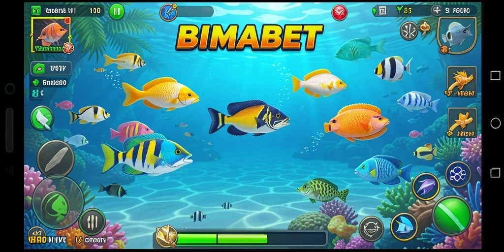 Gameplay seru dari BIMABET saat menembak ikan yang beragam.