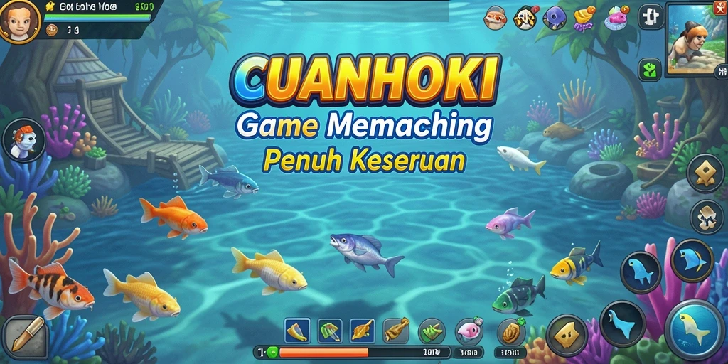 Screenshot gameplay CUANHOKI menampilkan momen memancing yang menarik.