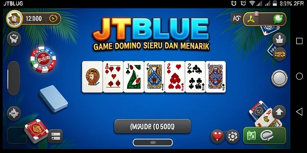 Screenshot gameplay JTBLUE yang memukau saat bermain Domino.