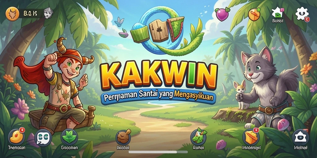 Gameplay KAKWIN yang menarik dan menyenangkan pada layar.