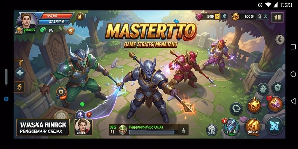 Screenshot utama MASTERTOTO menampilkan aksi strategi yang mendebarkan.