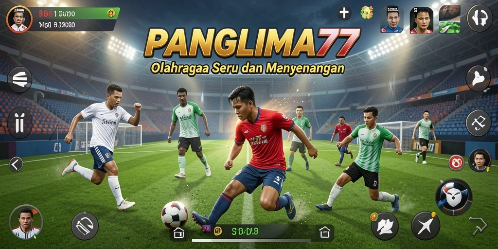 Tampilan gameplay menarik dalam PANGLIMA77 dengan berbagai olahraga.