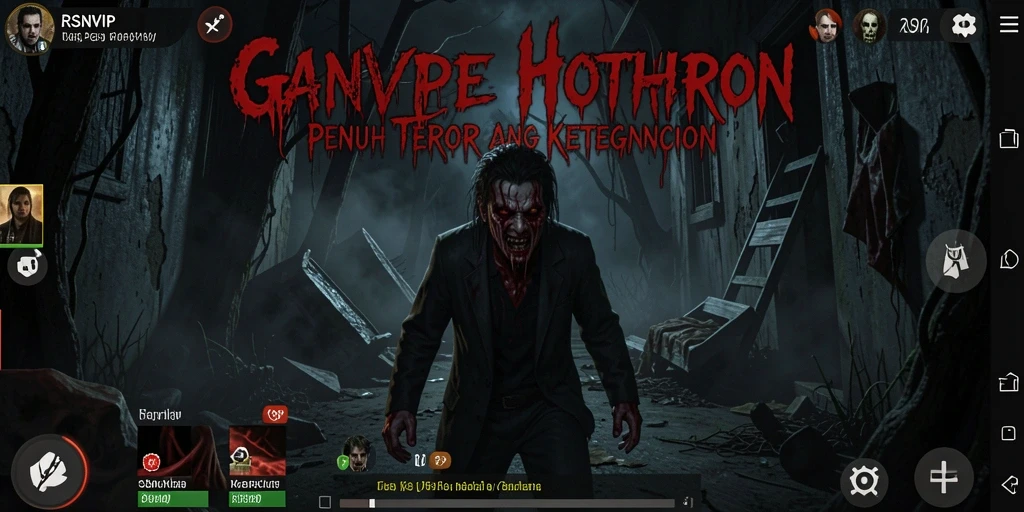 Tampilan gameplay RSNVIP yang menegangkan dan menyeramkan.