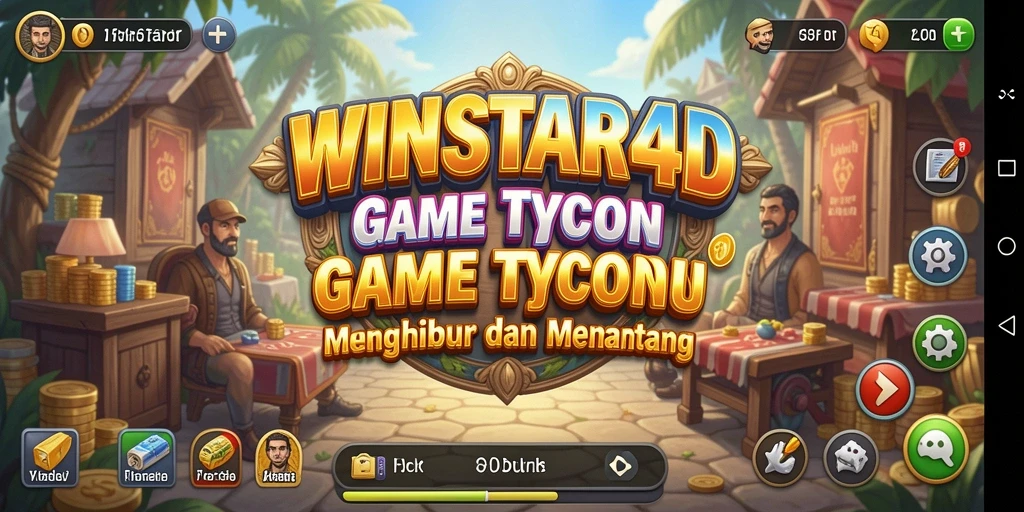 Gameplay menarik dalam <strong>WINSTAR4D</strong> saat membangun bisnis.